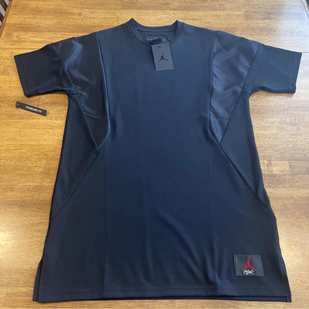 NIKE Air Jordan Flight Black Color Block Shirt AO0414 010 Men’s Large New W Tags